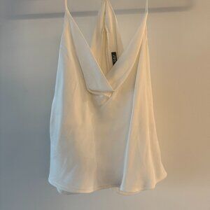 Zara Satin White Tank- S
